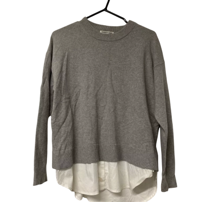 Womens Country Road Size M Pullover Grey / White 