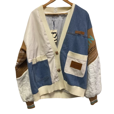 BNWT Vshopbrand Womens  Size M Button-down Cardigan Beige / Multicoloured 