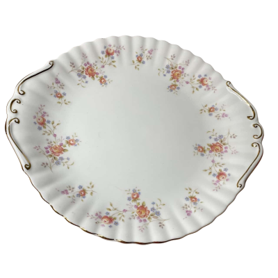Royal Albert Peach Rose Cake Plate