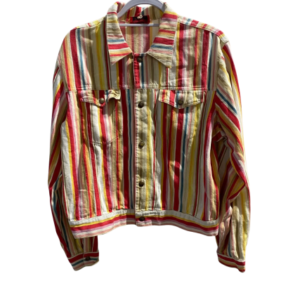 Dangerfield Womens  Size L Denim Jacket Multicoloured 
