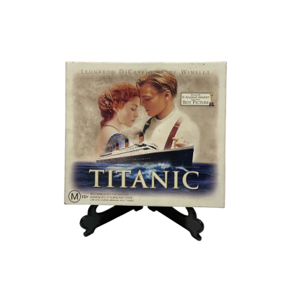 Titanic VHS Video Boxed Collectors Edition & Collectors Cards & Film Cell
