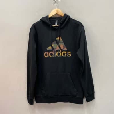 Adidas Mens  Size M Hoodie Black  / Camouflage 