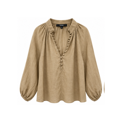 Piper Women’s Long Sleeve Blouse Brown Size 8