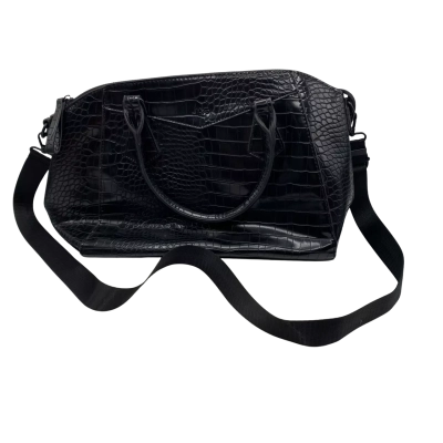 Jag Alligator Print  Handbag Black  HB