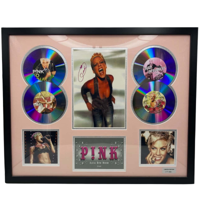 Pink Signed Photo + CD's Limited Edition 17/500 54x44cm