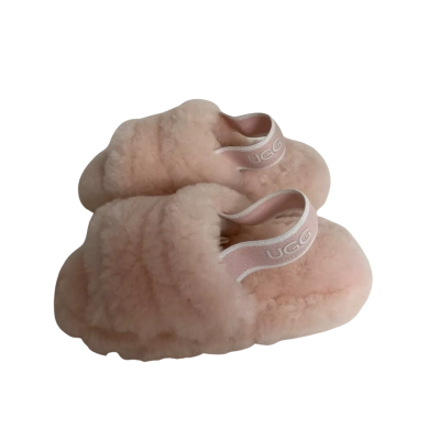 Kids UGG Oz Shepherd Womens  Size 12 Fluffy Slingback Slippers