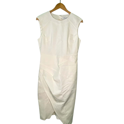 Country Road Womens  Size 10 Midi Dress Off White 