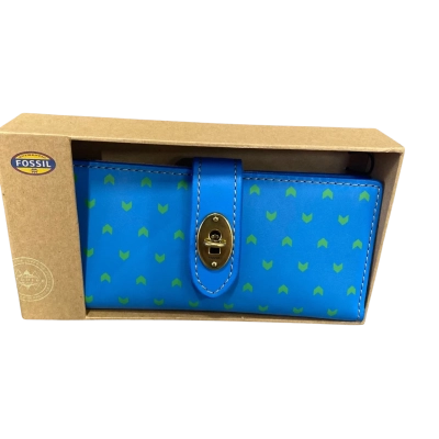 Fossil Womens Clutch Blue Glow
