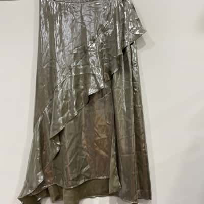 Zara Womens  Size XS Maxi Skirt Platinum 