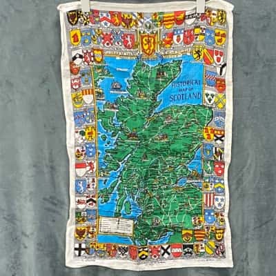 Tea Towel Historical Map of Scotland 