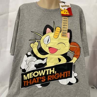 Pokemon Meowth Tshirt - Size XXL Brand New