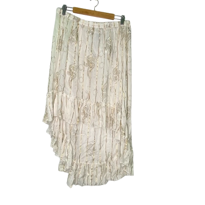  Womens  Size One Size Midi Skirt Floral / Gold / White 