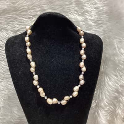  Womens Freshwater Pearl Necklace 