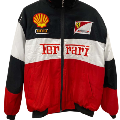  Mens Scuderia Ferrari Size XL Bomber / Performance Jacket / Winter Jacket Black  / Red / White 