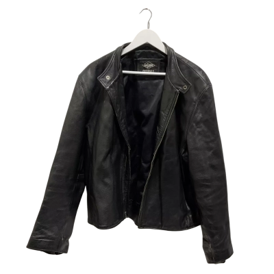 Lee Cooper Mens Leather Jacket / Size XL / Black 