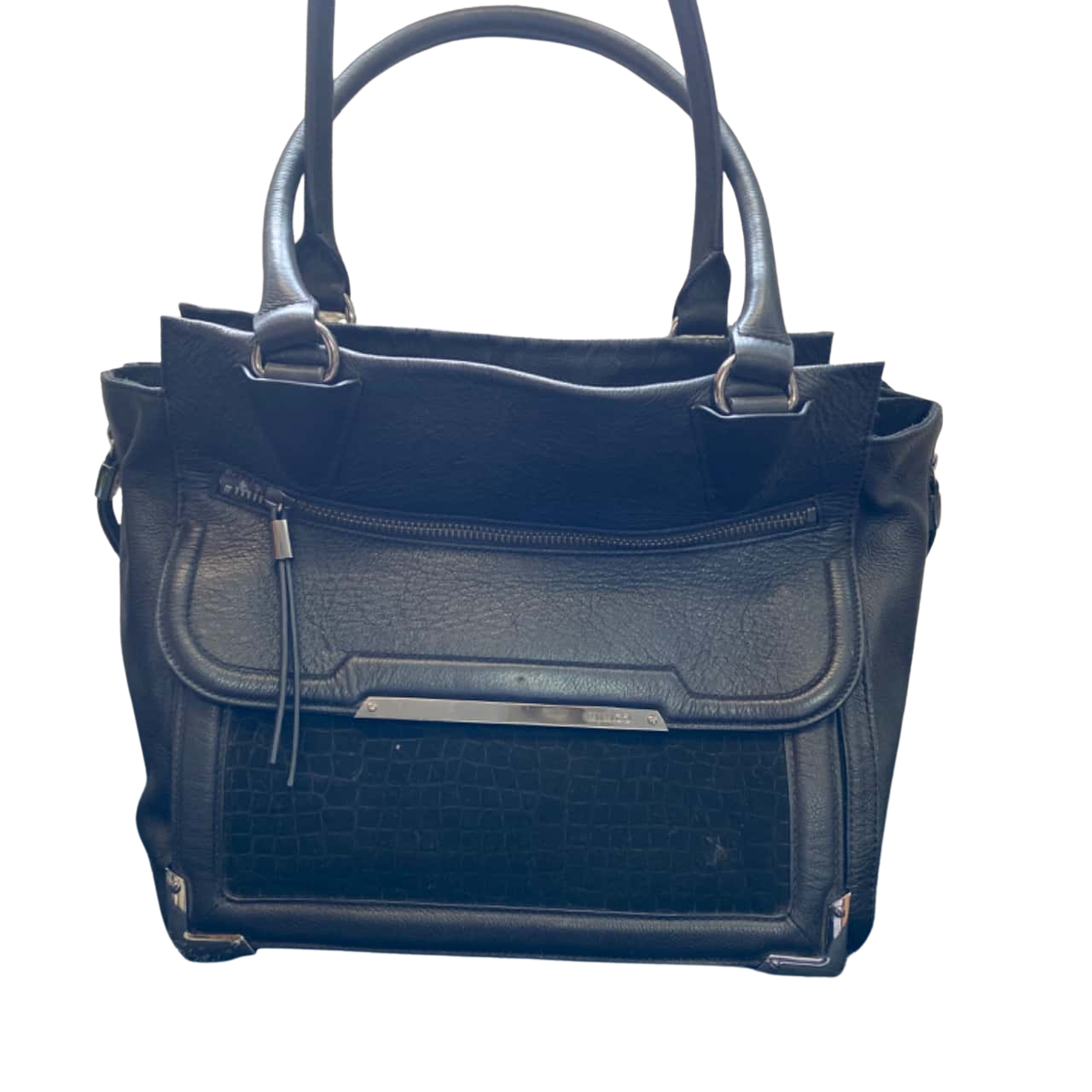 Womens Mimco Medium Sized Black Leather Tote Bag(s)