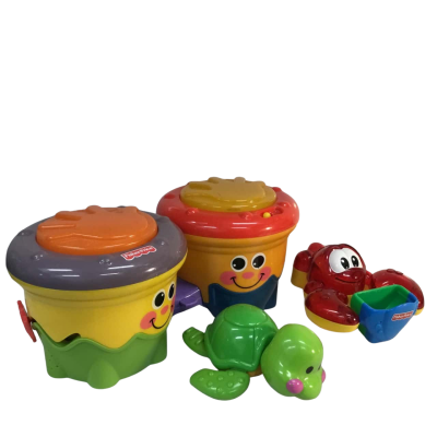 Fisher Price Turtle Toy, Lobster and Drums 