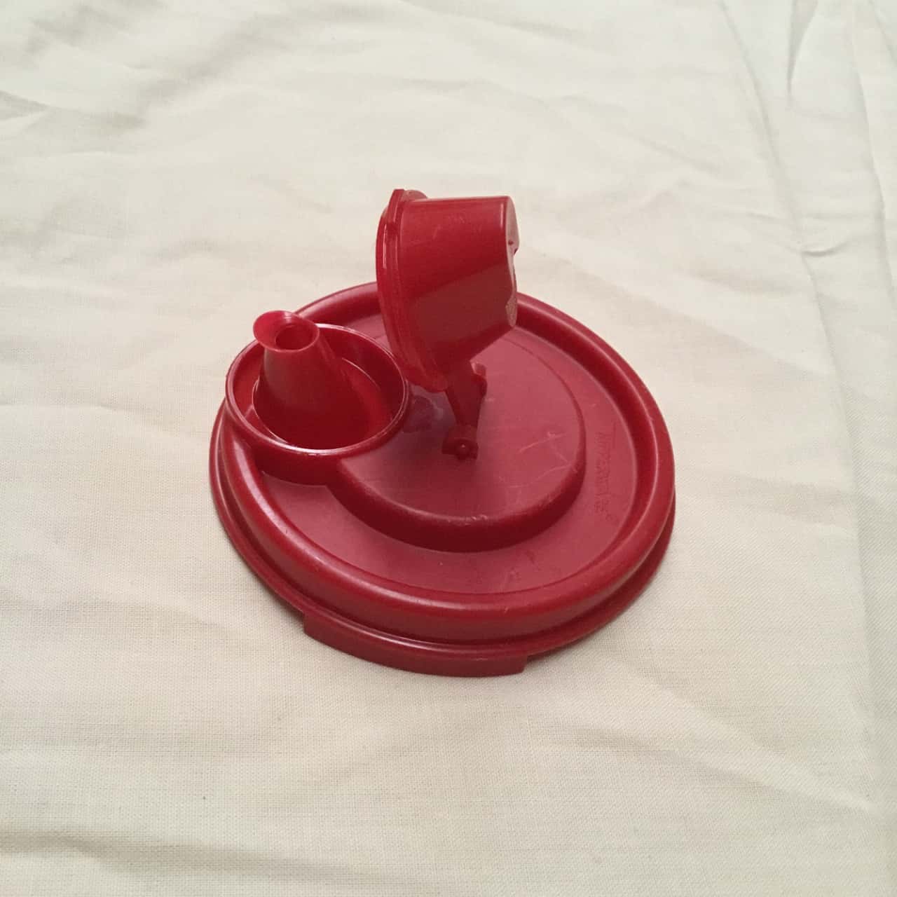Vintage Tupperware Oil Dispenser With Red Lid Perfect Condition