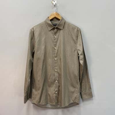 Country Road Mens  Size XS Long Sleeve Geometric Pattern Shirt  