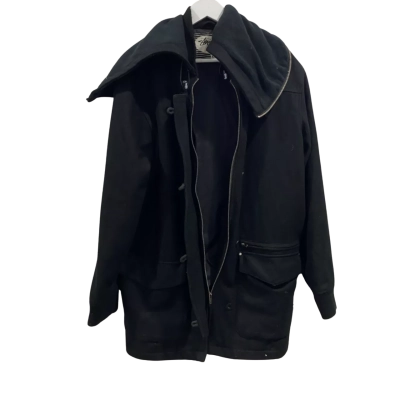 Stussy Size S Duffle Coat Black  