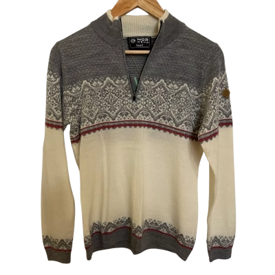  Norwear Half Zip Gerde Cardigan Jumper Size Small