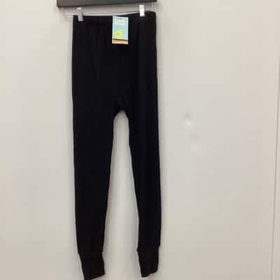  Mens  Size S Black  long johns