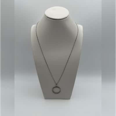  Silver Circle Necklace