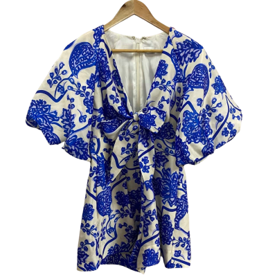 Women’s Sheike Size 10 Puff Sleeve Playsuit Floral Print 