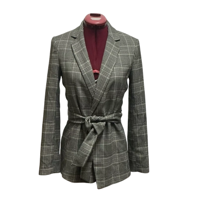 H&M Womens Size EUR34 Blazer Black  / Grey / Striped 