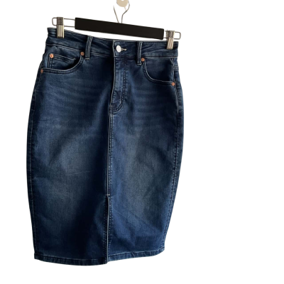 Just Jeans Womens  Size 8 A-Line Skirt Navy Blue 