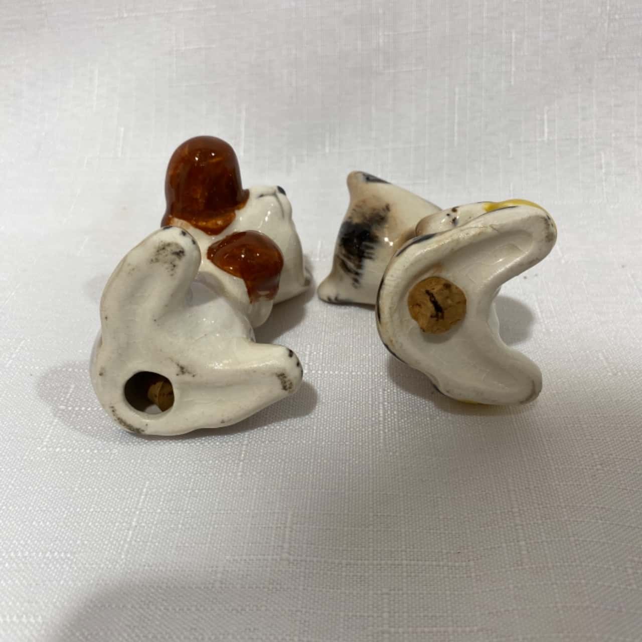 Vintage Boxing Cat Salt and Pepper Shakers