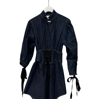 Acler Long Sleeve Denim Corset Dress