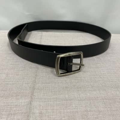 Jack London Mens 100% Full Grain Leather Belt Black Size XS