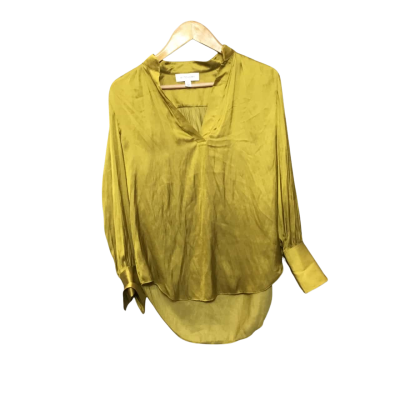 Witchery Womens  Size 6 Long Sleeve Shirt Gold 