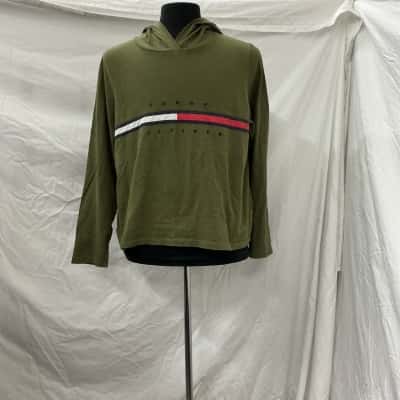 Tommy Hilfiger Mens  Size XL Hoodie Olive 