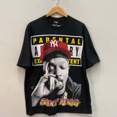  Snoop Dogg Mens  Size M Short Sleeve T-shirt Black  