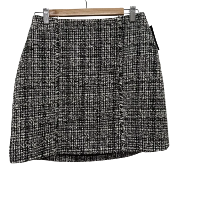 Witchery Womens  Size 8 A-Line Skirt Black  / White 