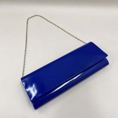 Olga Berg - Womens PU Clutch / Handbag with Silver Chain Strap