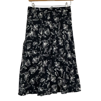 Sportscraft Womens Adalia Print Skirt Size 8 Navy  / White | Brand New | 159.99