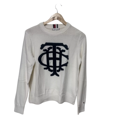 Tommy Hilfiger Cotton Jumper  Size M Cream 