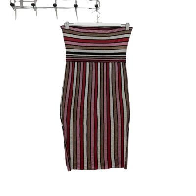 Kookai Womens  Size 1 Strapless Dress Multicoloured / Striped 