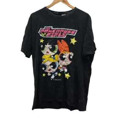Romwe Powerpuff Girls Womens  Size XL T-shirts Black  