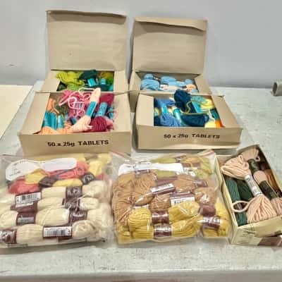 A huge collection of Multi-coloured skeins