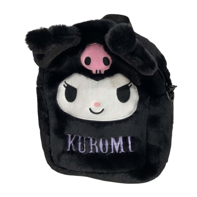 Kuromi Furry Black Backpack 