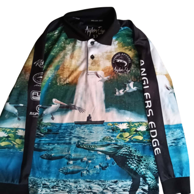  Kids Fishing Shirts x5. 1xsize10, 4xsize12