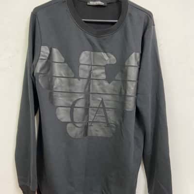 Emporio Armani Size M Crew Neck Jumper Black  