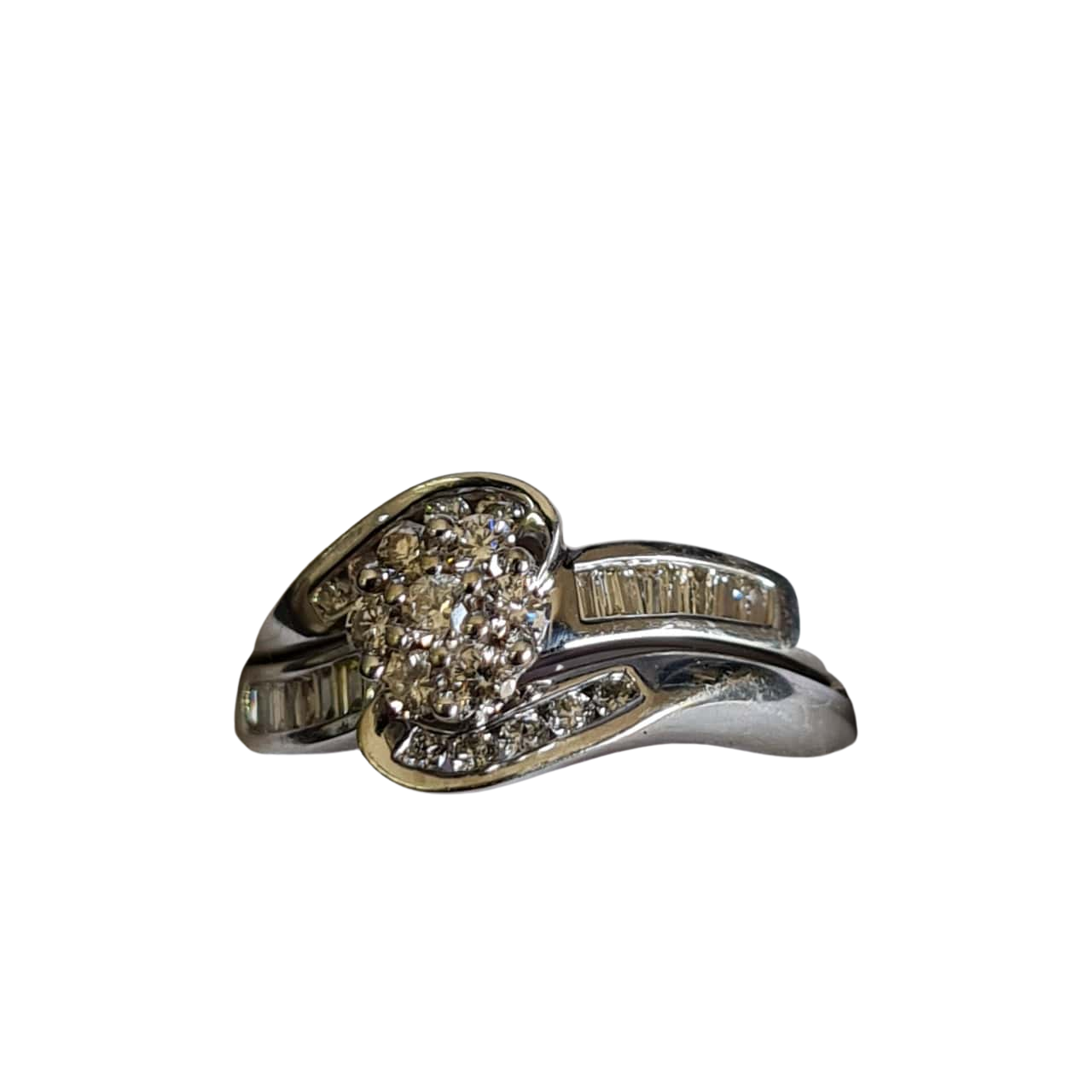 Womens Ring Set 18ct white gold (750)(s)