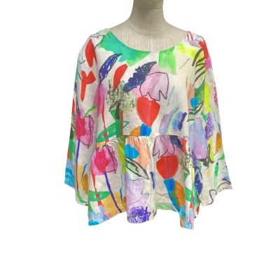 Gorman Womens  Size 16 3/4 Sleeve Top Multicoloured 
