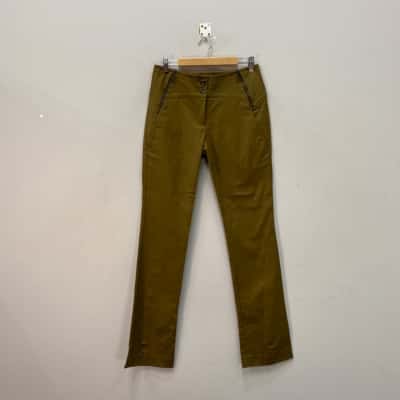 Cue Womens  Size 8 Bootcut Pants Khaki 