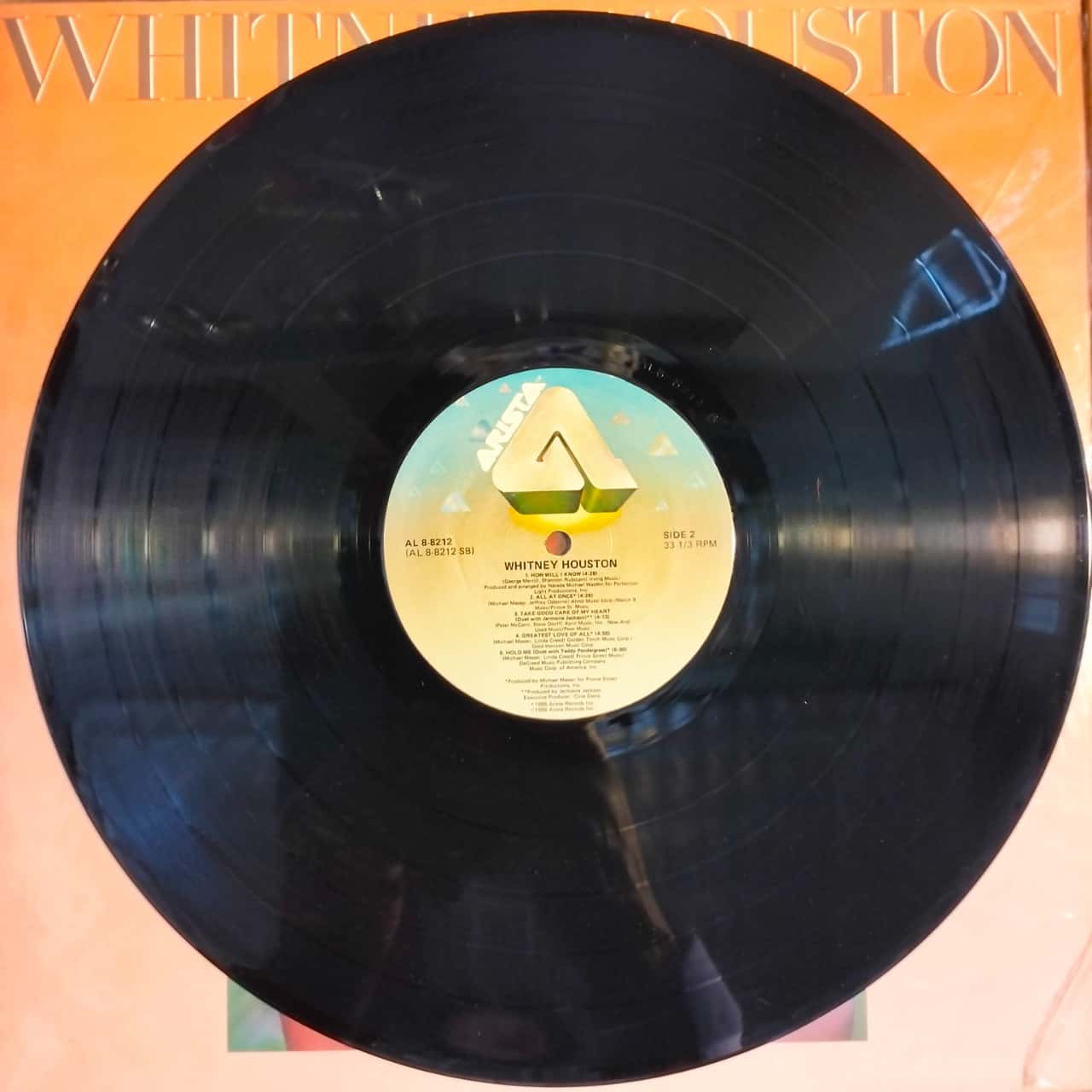 Whitney Houston - Whitney Houston. Arista Records. AL8-8212